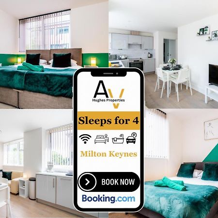Modern Two-Bedroom Apartment - Central Location, Free Wi-Fi, Ideal For Long Stays By Av Hughes Properties Milton Keynes Extérieur photo