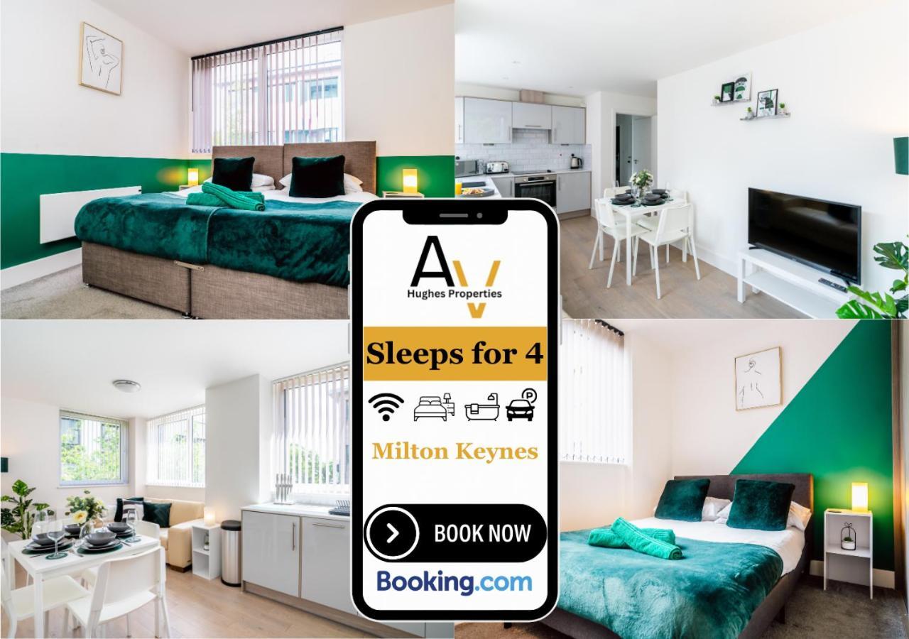 Modern Two-Bedroom Apartment - Central Location, Free Wi-Fi, Ideal For Long Stays By Av Hughes Properties Milton Keynes Extérieur photo